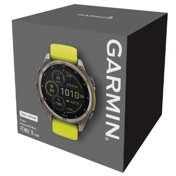 Ceas inteligent Garmin Fenix 8 1.4"/ 47 mm/ Titanium - Yellow/ (010-02906-21 photo 7 Ceas inteligent Garmin Fenix 8 1.4"/ 47 mm/ Titanium - Yellow/ (010-02906-21 photo 7
