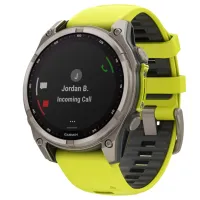 Умные часы Garmin Fenix 8 1.4"/ 47 мм/ Титан - Жёлтый/ (010-02906-21 photo 9