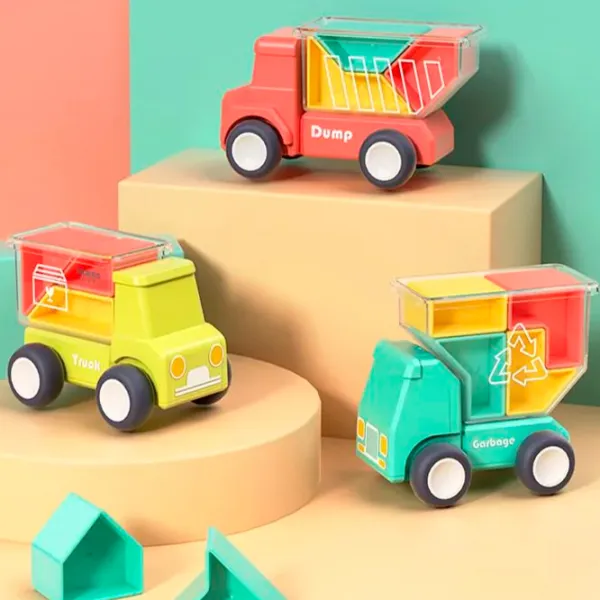 Set de mașini Hola Toys Truck Puzzle 3695560274830 Multicolor photo 2 Set de mașini Hola Toys Truck Puzzle 3695560274830 Multicolor photo 2
