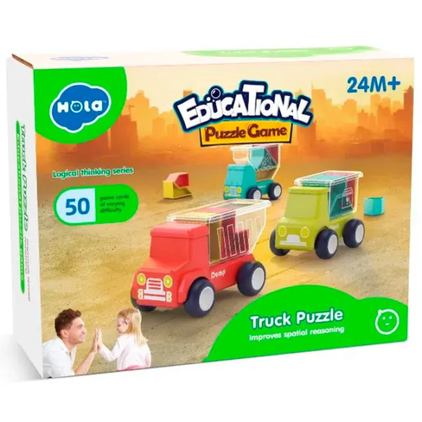 Set de mașini Hola Toys Truck Puzzle 3695560274830 Multicolor photo 5 Set de mașini Hola Toys Truck Puzzle 3695560274830 Multicolor photo 5