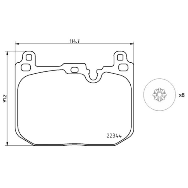 Тормозные колодки Brembo P 06 097 Передние photo 4 Тормозные колодки Brembo P 06 097 Передние photo 4