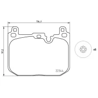 Plăcuțe de frână Brembo P 06 097 Față photo 4