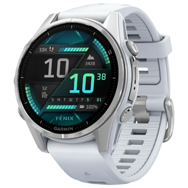 Ceas inteligent Garmin Fenix 8 1.3"/ 43 mm/ Silver - Silver/ 010-02903-00 photo 1