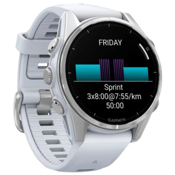 Ceas inteligent Garmin Fenix 8 1.3"/ 43 mm/ Silver - Silver/ 010-02903-00 photo 3