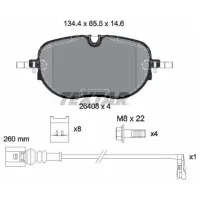 Тормозные колодки Textar 2640801 Передние