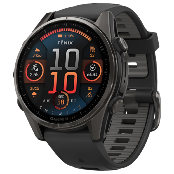 Ceas inteligent Garmin Fenix 8 1.3"/ 43 mm/ Carbon - Black/ 010-02903-21 photo 1