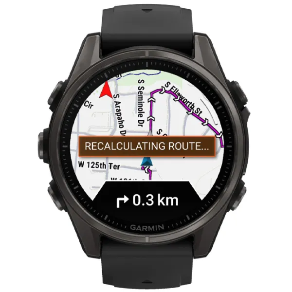 Ceas inteligent Garmin Fenix 8 1.3"/ 43 mm/ Carbon - Black/ 010-02903-21 photo 2