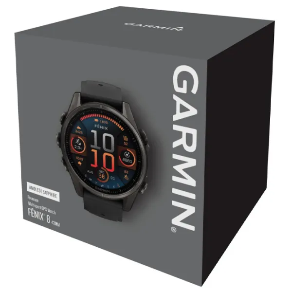 Ceas inteligent Garmin Fenix 8 1.3"/ 43 mm/ Carbon - Black/ 010-02903-21 photo 7