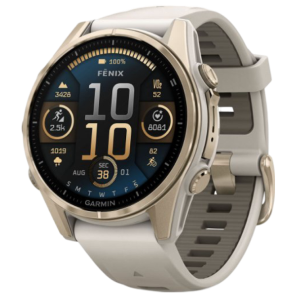 Умные часы Garmin Fenix 8 1.3"/ 43 мм/ Золото - Туманно-серый/ 010-02903-11 photo 1
