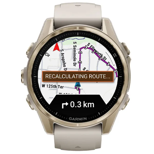 Умные часы Garmin Fenix 8 1.3"/ 43 мм/ Золото - Туманно-серый/ 010-02903-11 photo 3