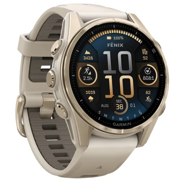 Умные часы Garmin Fenix 8 1.3"/ 43 мм/ Золото - Туманно-серый/ 010-02903-11 photo 4