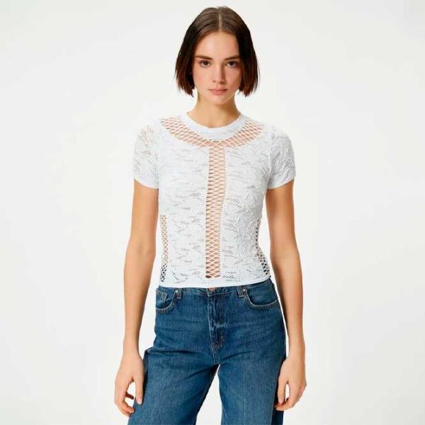 Tricou pentru femei Koton 4SAL10514IK 6% elastan/ White photo 1