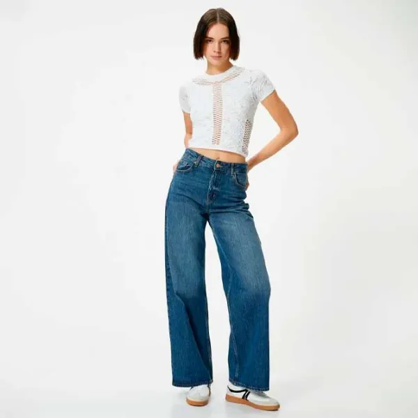 Tricou pentru femei Koton 4SAL10514IK 6% elastan/ White photo 2