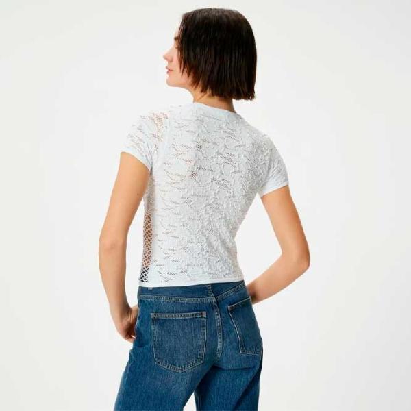 Tricou pentru femei Koton 4SAL10514IK 6% elastan/ White photo 3