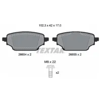 Тормозные колодки Textar 2665401 Задние photo 2