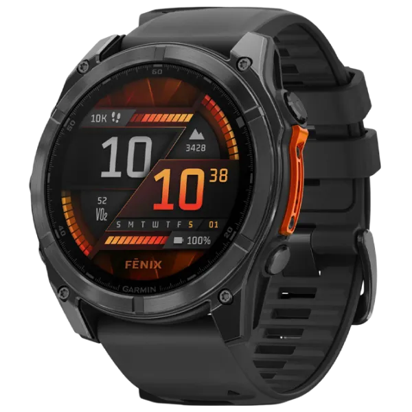 Ceas inteligent Garmin Fenix 8 1.4"/ 51 mm/ Gray - Black/ 010-02905-00 photo 1