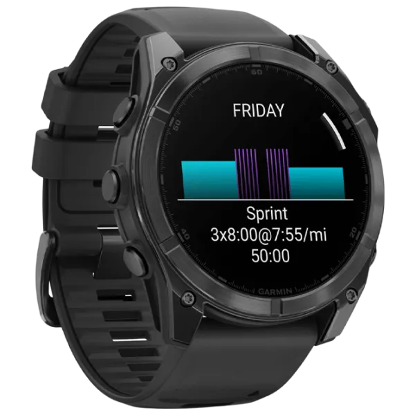 Ceas inteligent Garmin Fenix 8 1.4"/ 51 mm/ Gray - Black/ 010-02905-00 photo 2
