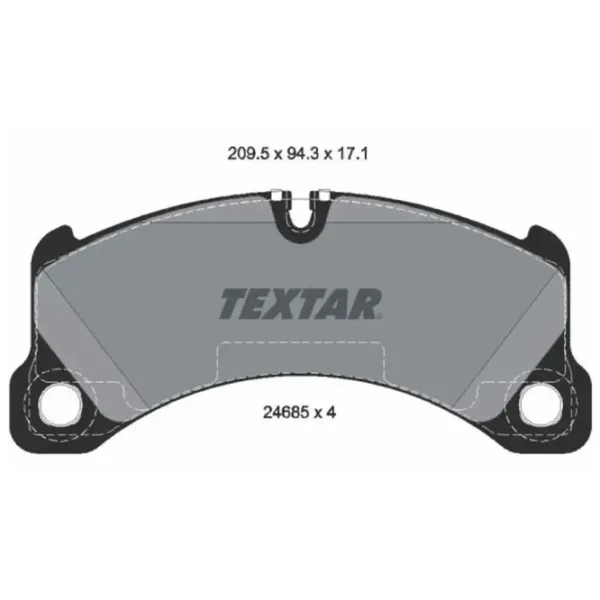 Тормозные колодки Textar 2618501 Передние photo 2 Тормозные колодки Textar 2618501 Передние photo 2