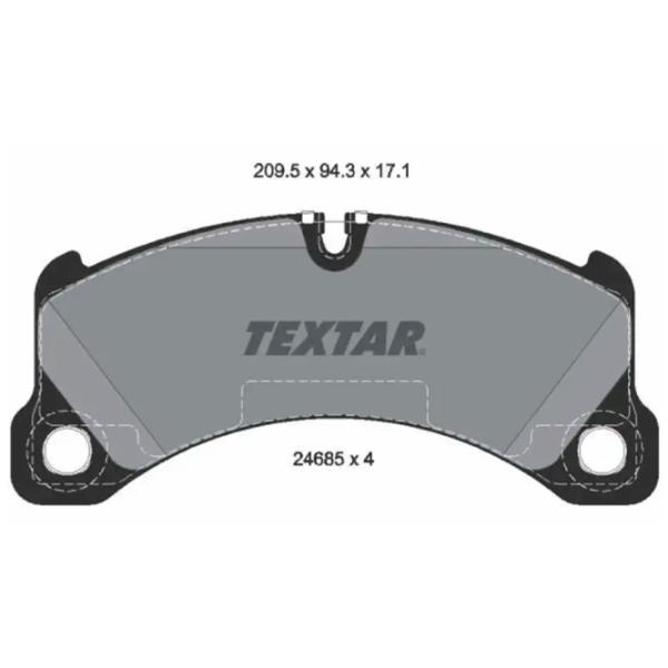 Тормозные колодки Textar 2618501 Передние photo 2 Тормозные колодки Textar 2618501 Передние photo 2