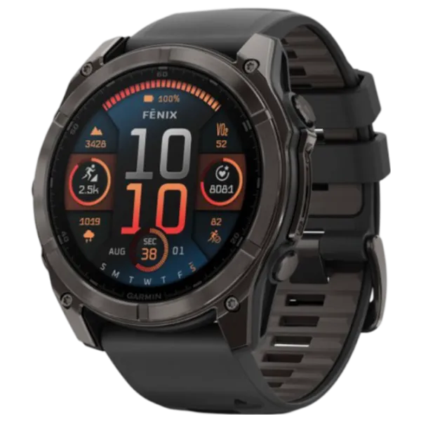 Умные часы Garmin Fenix 8 1.4"/ 51 мм/ Карбон - Чёрный/ 010-02905-21 photo 1