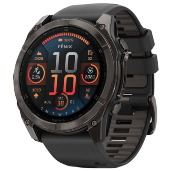 Умные часы Garmin Fenix 8 1.4"/ 51 мм/ Карбон - Чёрный/ 010-02905-21 photo 1