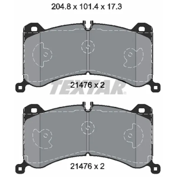Тормозные колодки Textar 2147601 Передние photo 2