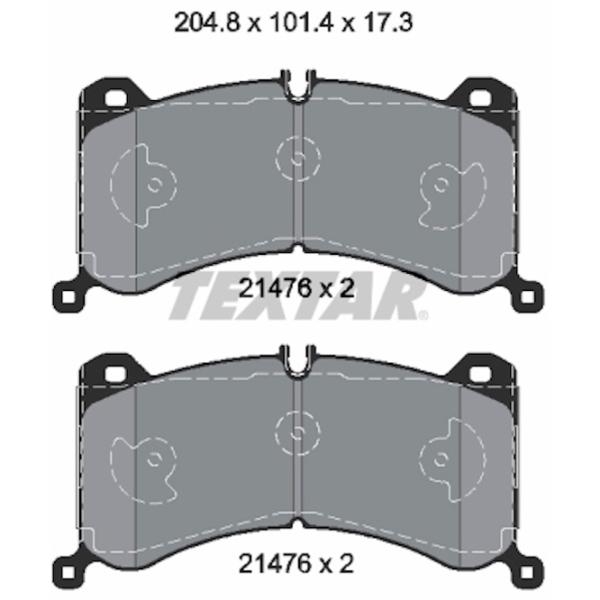 Тормозные колодки Textar 2147601 Передние photo 2