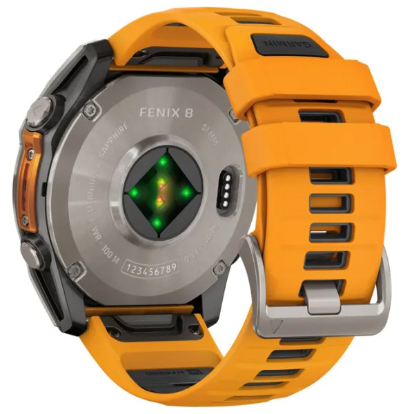 Умные часы Garmin Fenix 8 1.4"/ 51 мм/ Титан - Оранжевый/ 010-02905-11 photo 5