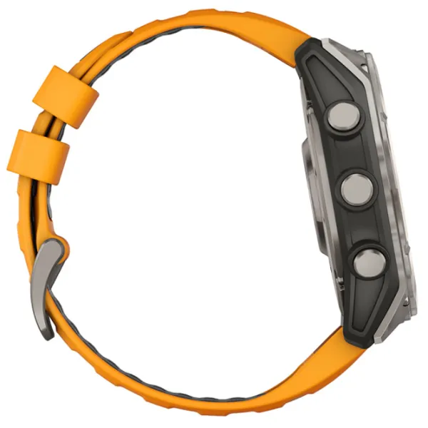 Умные часы Garmin Fenix 8 1.4"/ 51 мм/ Титан - Оранжевый/ 010-02905-11 photo 6