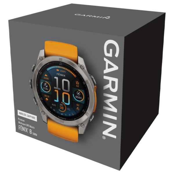 Умные часы Garmin Fenix 8 1.4"/ 51 мм/ Титан - Оранжевый/ 010-02905-11 photo 7