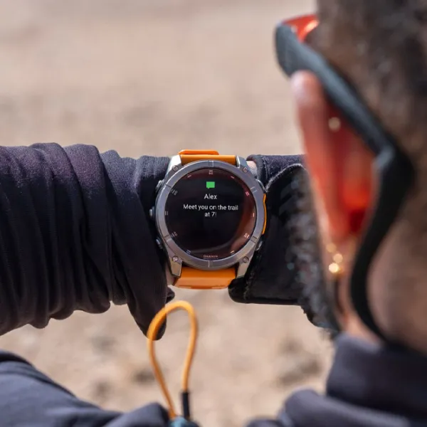Умные часы Garmin Fenix 8 1.4"/ 51 мм/ Титан - Оранжевый/ 010-02905-11 photo 8