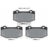 Тормозные колодки Textar 2594401 Задние photo 2