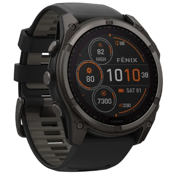 Ceas inteligent Garmin Fenix 8 1.4"/ 51 mm/ Carbon - Black/ 010-02907-11 photo 4
