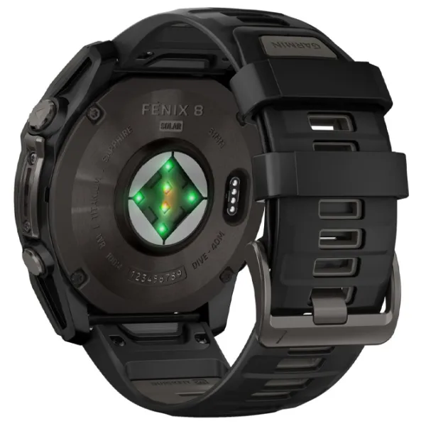 Ceas inteligent Garmin Fenix 8 1.4"/ 51 mm/ Carbon - Black/ 010-02907-11 photo 6