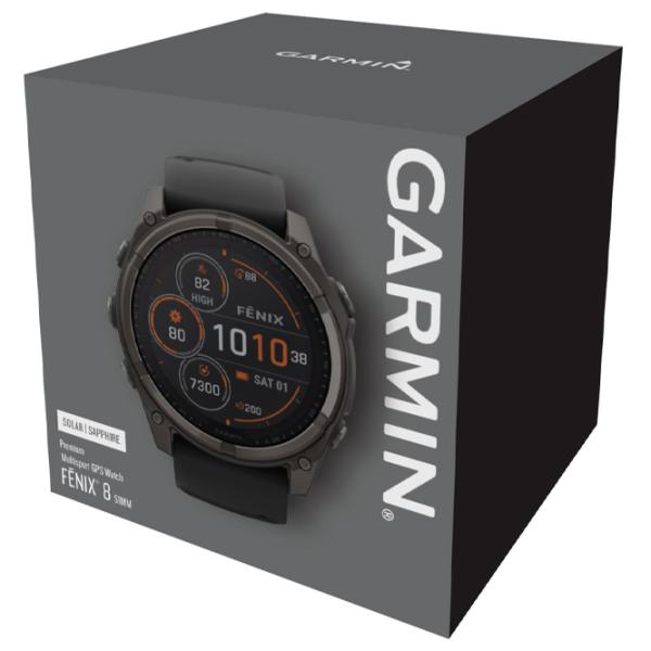 Ceas inteligent Garmin Fenix 8 1.4"/ 51 mm/ Carbon - Black/ 010-02907-11 photo 8