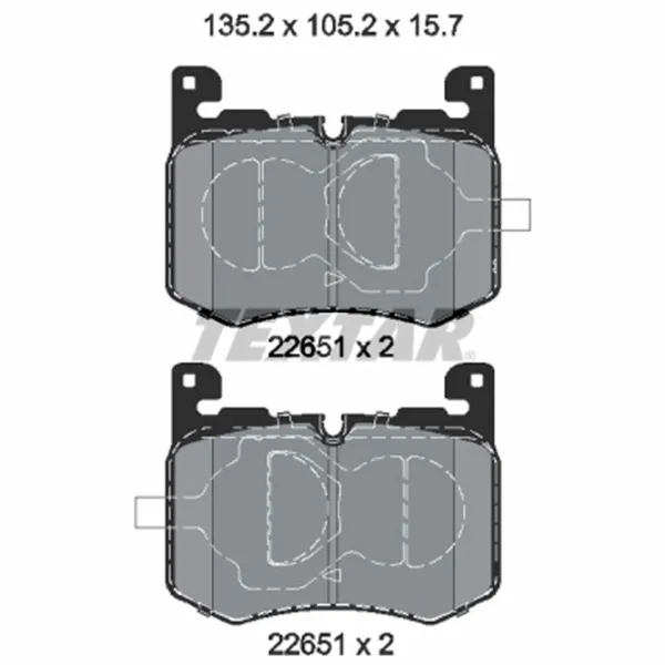 Тормозные колодки Textar 2265101 Передние photo 2
