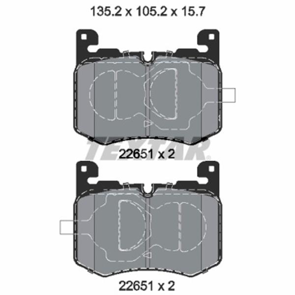 Тормозные колодки Textar 2265101 Передние photo 2