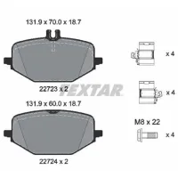 Plăcuțe de frână Textar 2272303 Spate photo 2