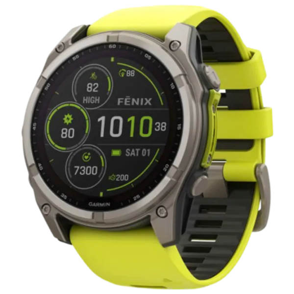 Умные часы Garmin Fenix 8 1.4"/ 51 мм/ Титан - Жёлтый/ 010-02907-21 photo 1