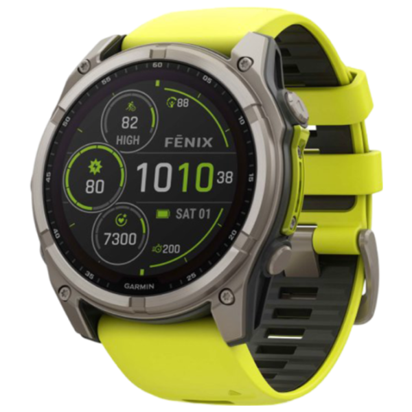 Умные часы Garmin Fenix 8 1.4"/ 51 мм/ Титан - Жёлтый/ 010-02907-21 photo 1