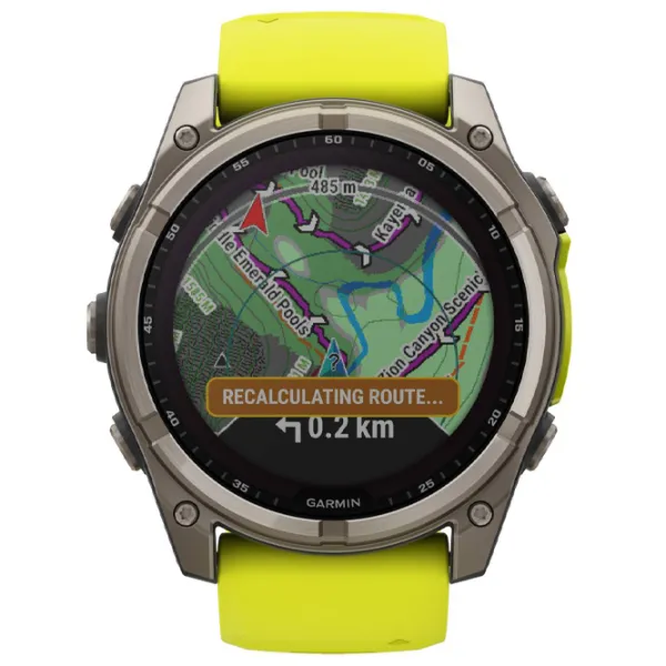Умные часы Garmin Fenix 8 1.4"/ 51 мм/ Титан - Жёлтый/ 010-02907-21 photo 3