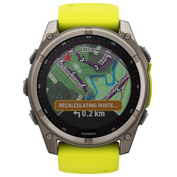 Умные часы Garmin Fenix 8 1.4"/ 51 мм/ Титан - Жёлтый/ 010-02907-21 photo 3