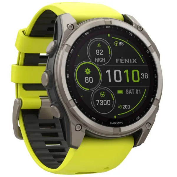 Умные часы Garmin Fenix 8 1.4"/ 51 мм/ Титан - Жёлтый/ 010-02907-21 photo 4