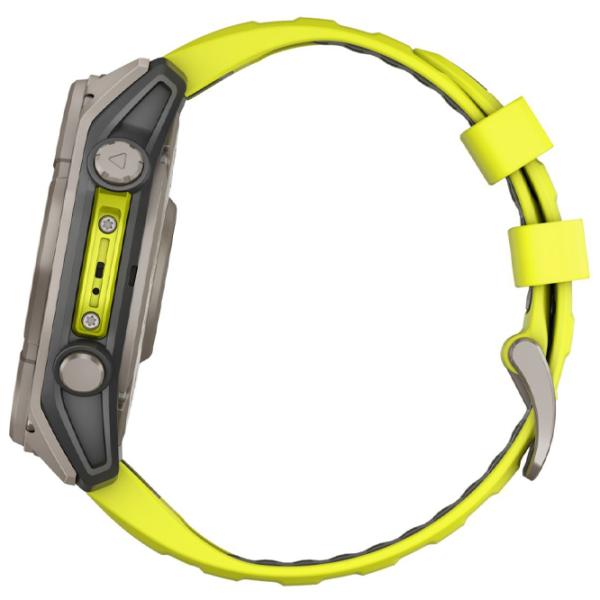 Умные часы Garmin Fenix 8 1.4"/ 51 мм/ Титан - Жёлтый/ 010-02907-21 photo 5