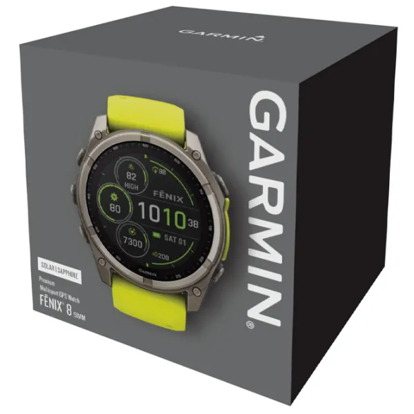 Умные часы Garmin Fenix 8 1.4"/ 51 мм/ Титан - Жёлтый/ 010-02907-21 photo 8