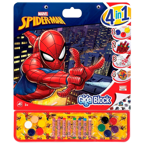 Set de creație As Kids Giga Block Spiderman 1023-62737 3+/ Multicolor Multicolor photo 1 Set de creație As Kids Giga Block Spiderman 1023-62737 3+/ Multicolor Multicolor photo 1