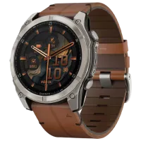 Ceas inteligent Garmin Fenix 8 1.4"/ 51 mm/ Titanium - Chestnut/ 010-02905-40