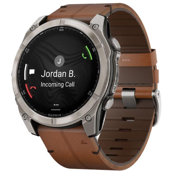 Умные часы Garmin Fenix 8 1.4"/ 51 мм/ Титан - Каштан/ 010-02905-40 photo 2