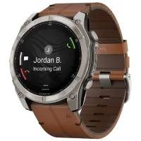 Ceas inteligent Garmin Fenix 8 1.4"/ 51 mm/ Titanium - Chestnut/ 010-02905-40 photo 2