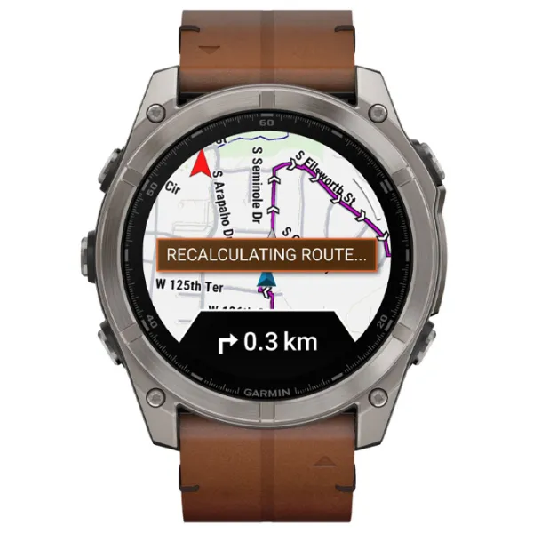 Умные часы Garmin Fenix 8 1.4"/ 51 мм/ Титан - Каштан/ 010-02905-40 photo 3